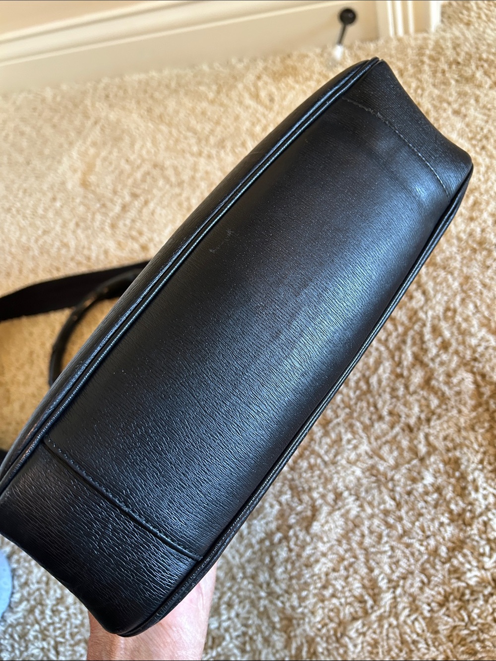 Gucci Black Leather and Bamboo Shoulder - Picture 7 of 14